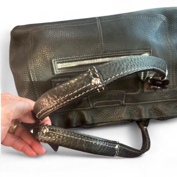 Coach black leather Penelope large shopper purse - Picture 6 of 8